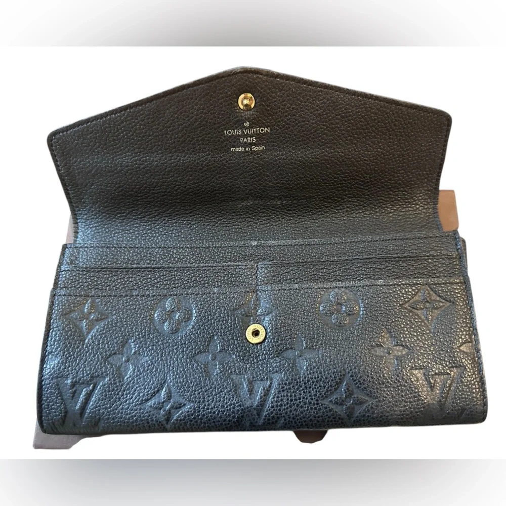 Louis Vuitton Black Empreinte Noir Leather Wallet